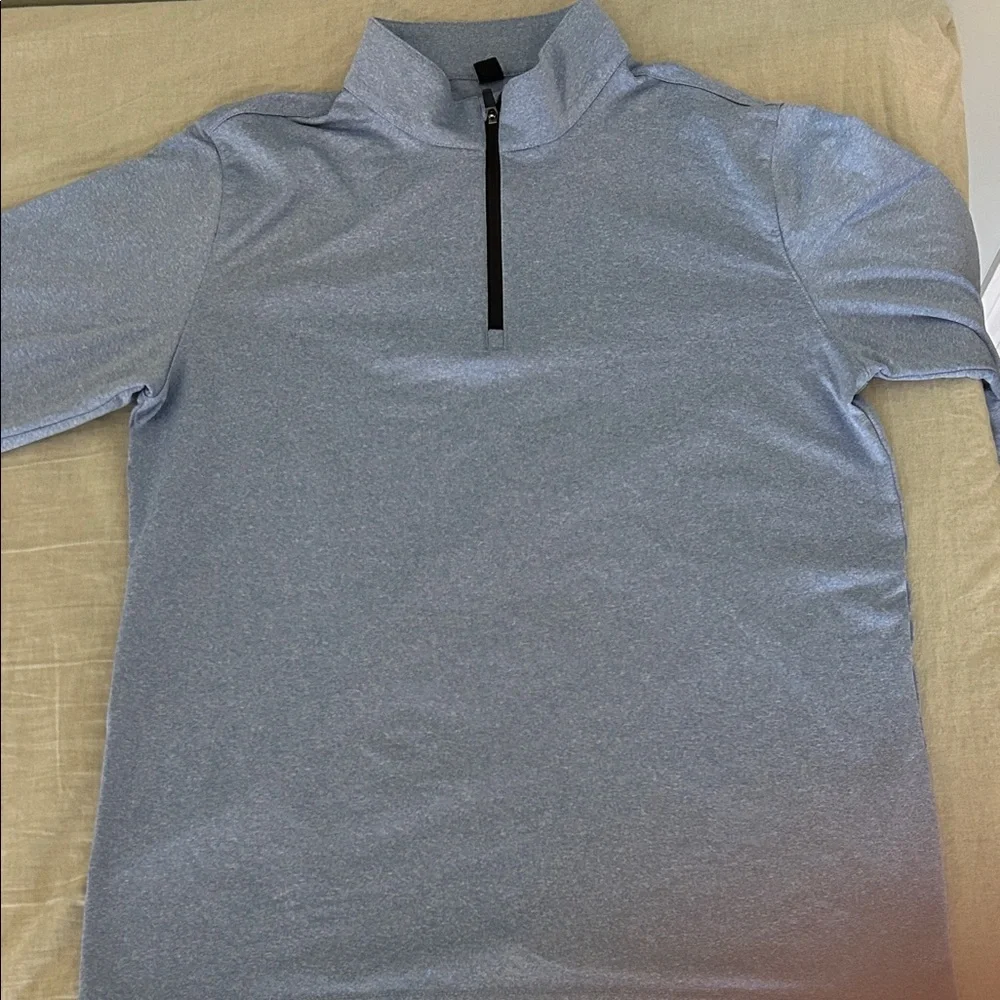 Amazon Light Blue Quarter-Zip Performance Jacket - Picture 1 of 2